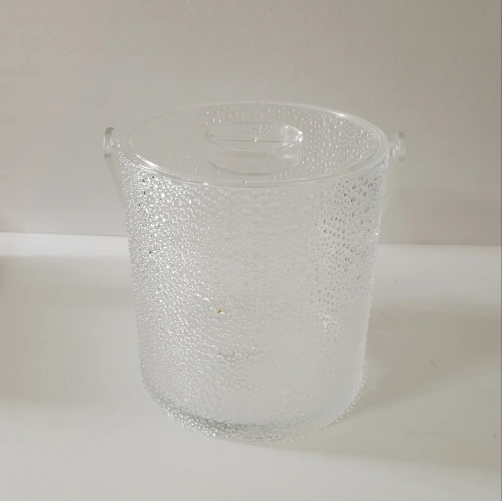 Vintage Acrylic Bubble Ice Bucket